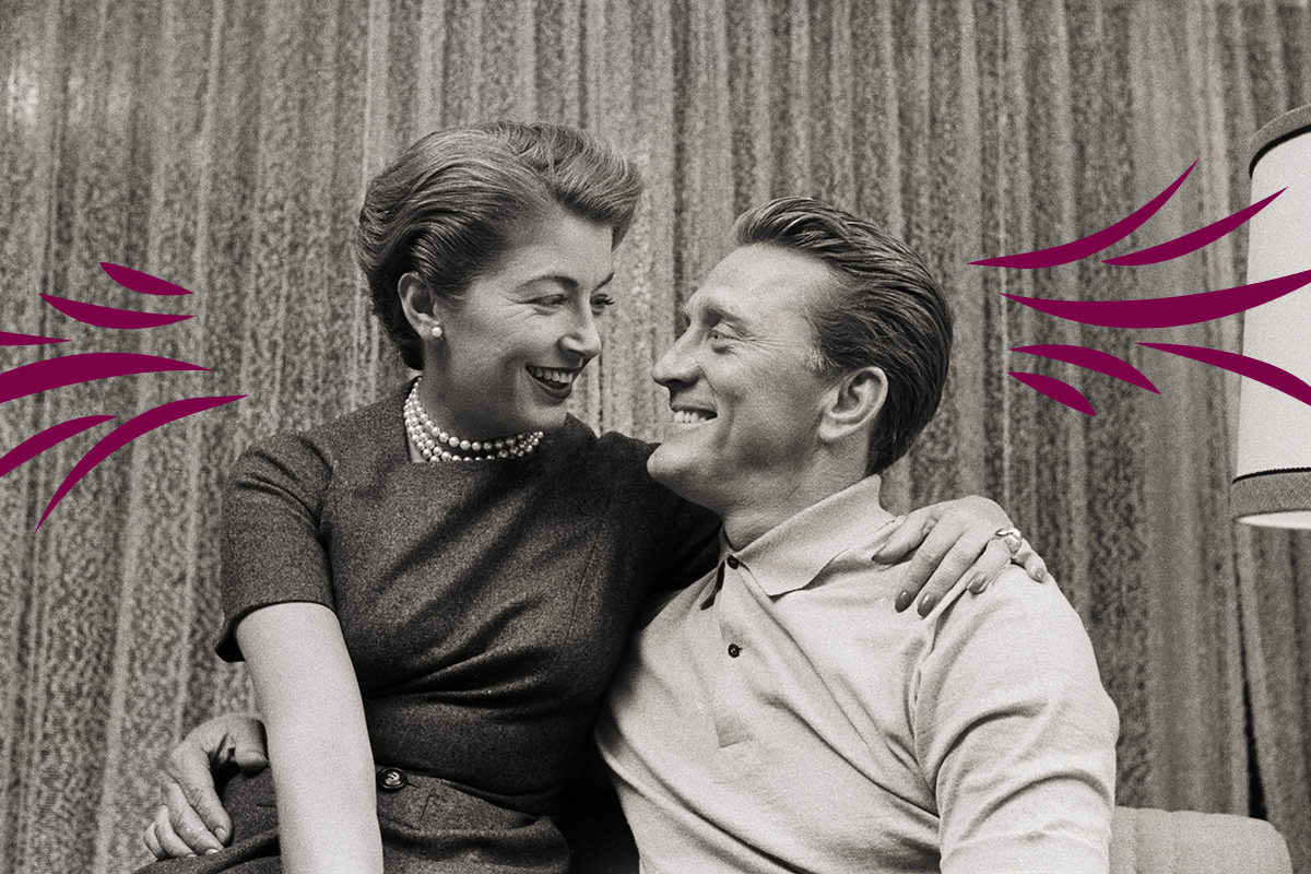 Kirk Douglas and Wife Anna