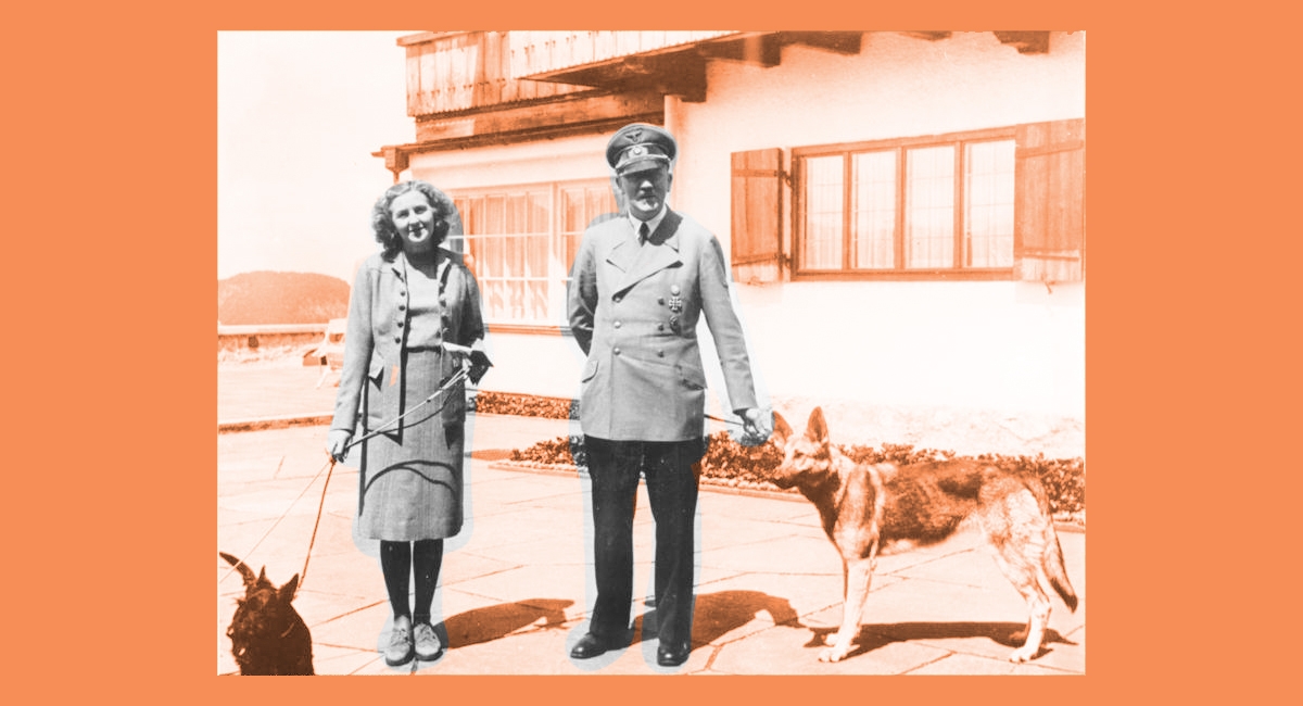 Eva Braun and Adolf Hitler