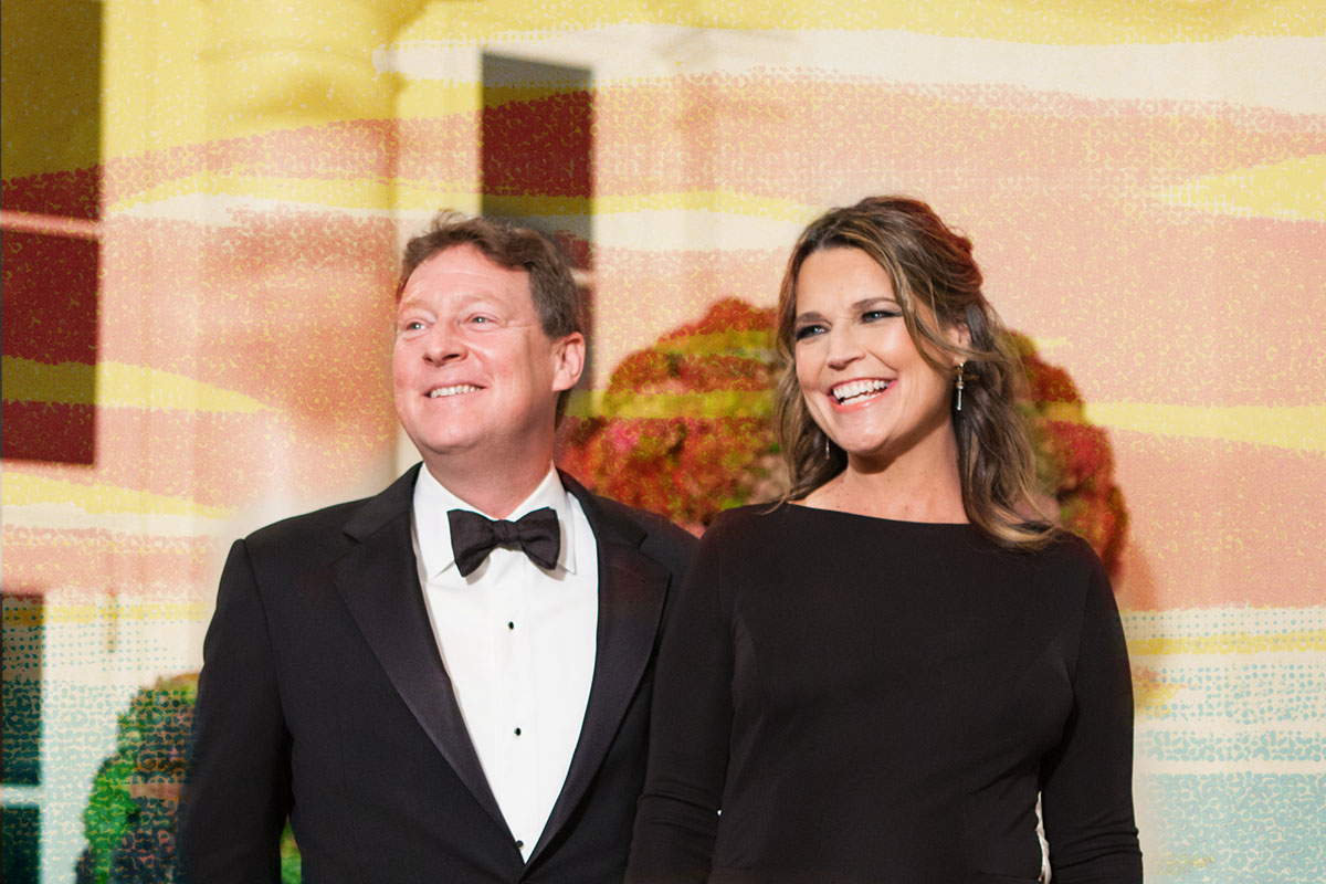 NBC's Today Show co-host Savannah Guthrie en haar echtgenoot Michael Feldman, arriveren in het Witte Huis in Washington, DC, VS op 18 oktober 2016, voor het Italië staatsdiner voor premier van Italië Matteo Renzi en zijn vrouw Agnese Landini, gehost door U.S. President Barack Obama en First Lady Michelle Obama, hun laatste staatsdiner. (Foto: Cheriss May/NurPhoto via Getty Images)