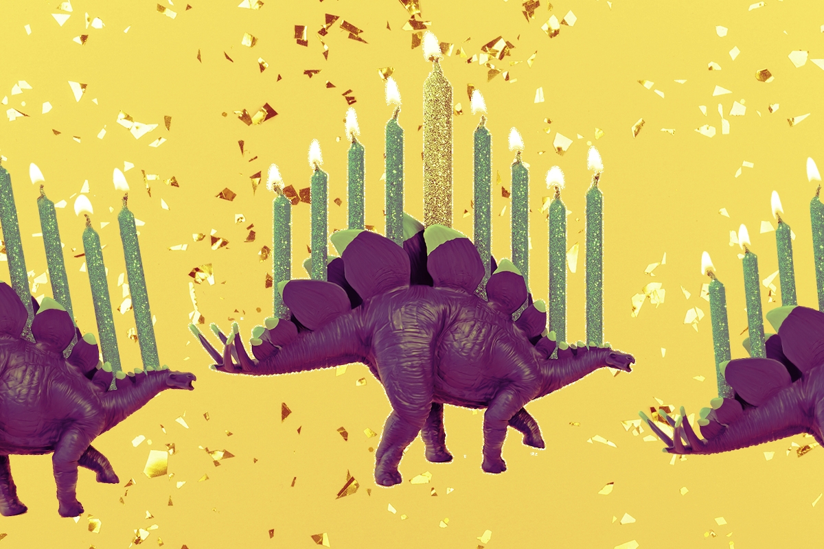 stegosaurus menorah