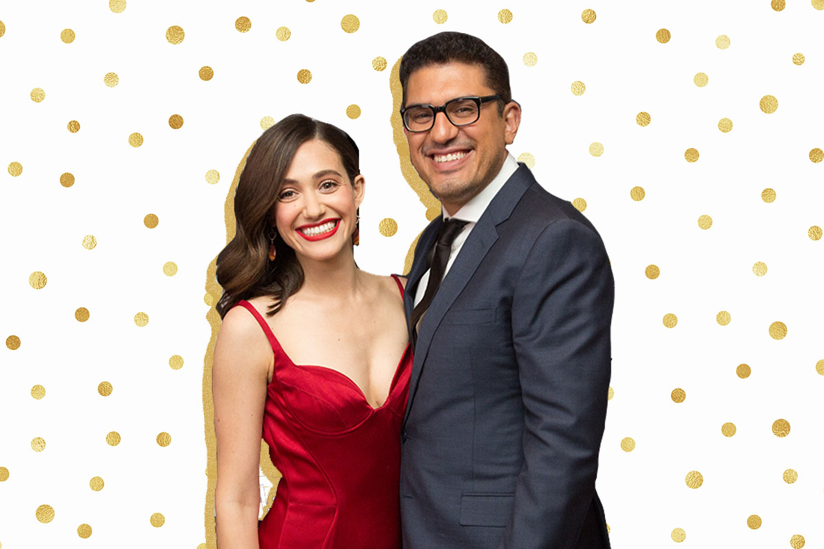 Emmy Rossum and Sam Esmail.