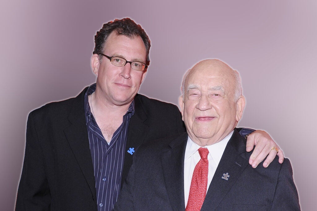 Matt Asner and his father, Ed Asner