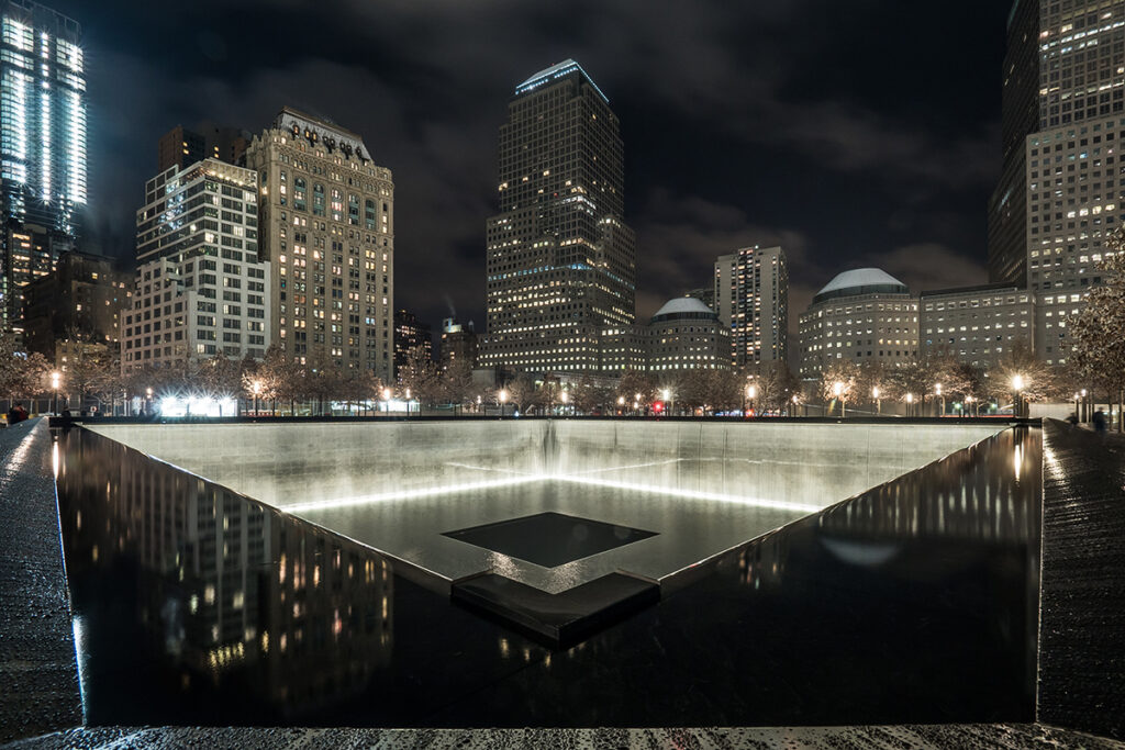 The 9/11 Memorial in Lower Manhattan