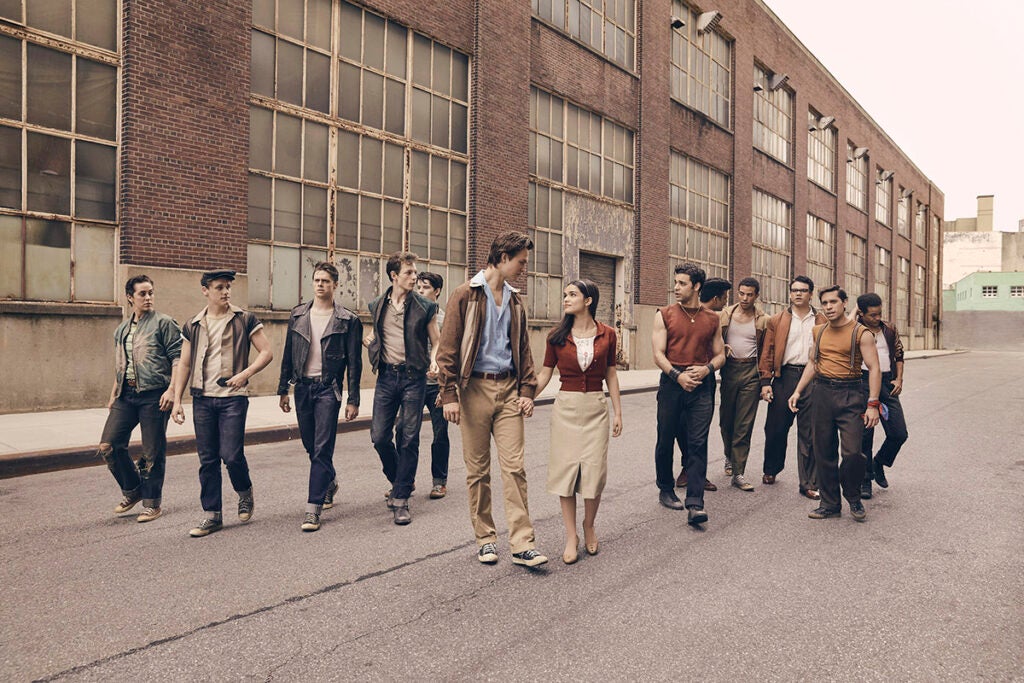 "West Side Story" cast, Tony and Maria hold hands