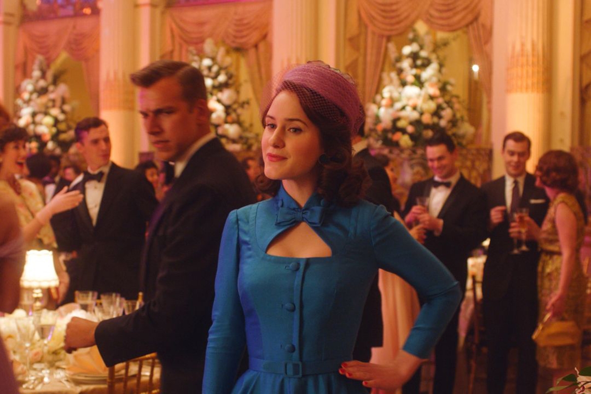 Mrs. Maisel in the Plaza ballroom, from Season 4 of "Marvelous Mrs. Maisel"