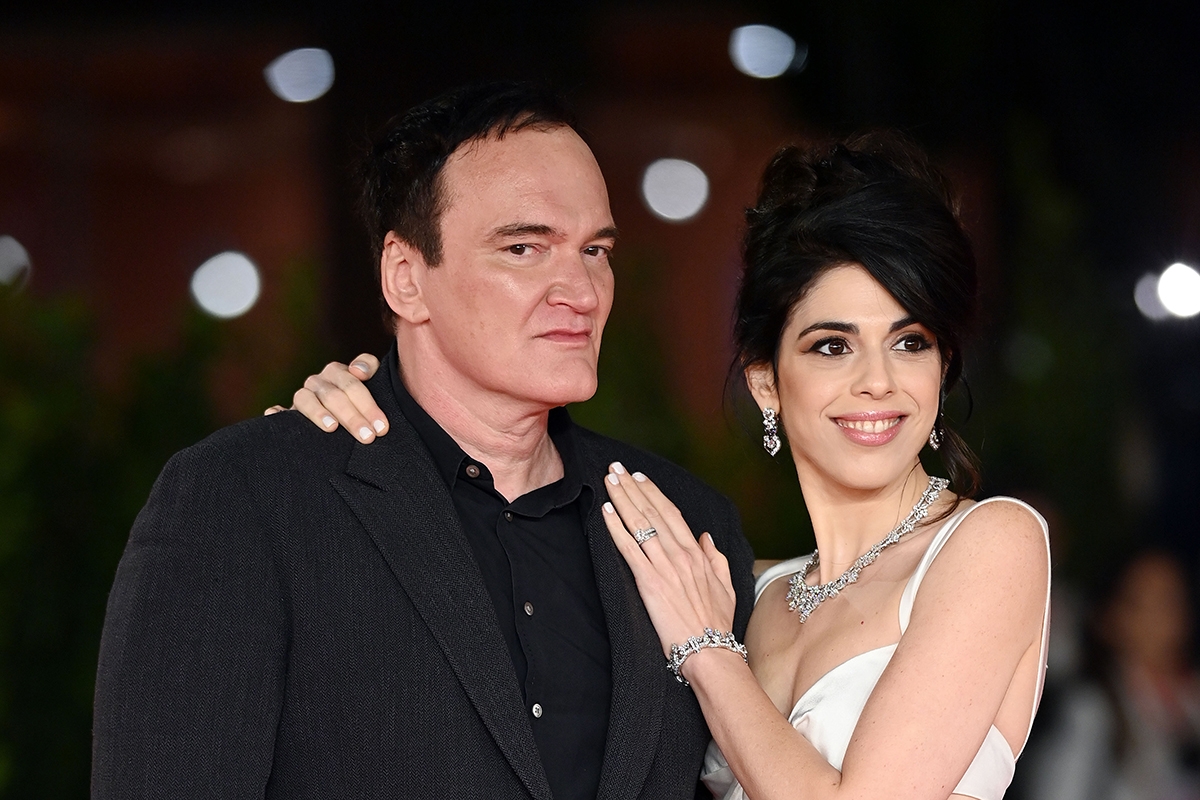 Quentin Tarantino and wife Daniella Pick at Rome Film Fest