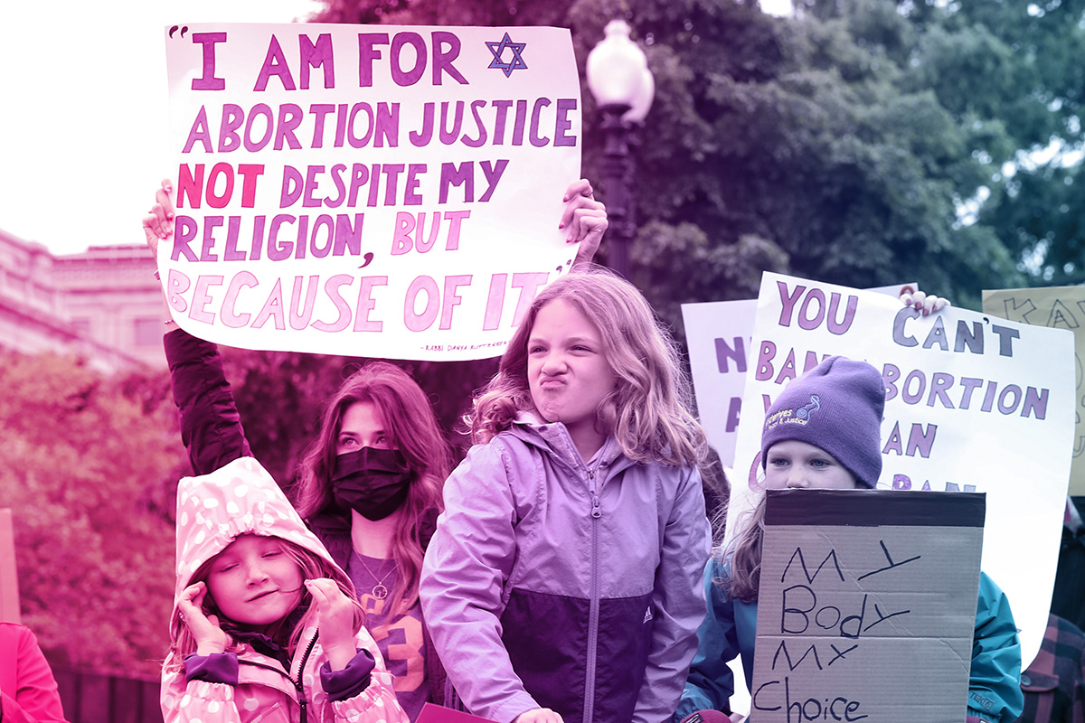 Crowds Of Parents And Children Gather In Front Of The U.S. Supreme Court On Mother’s Day In Support Of Abortion Rights