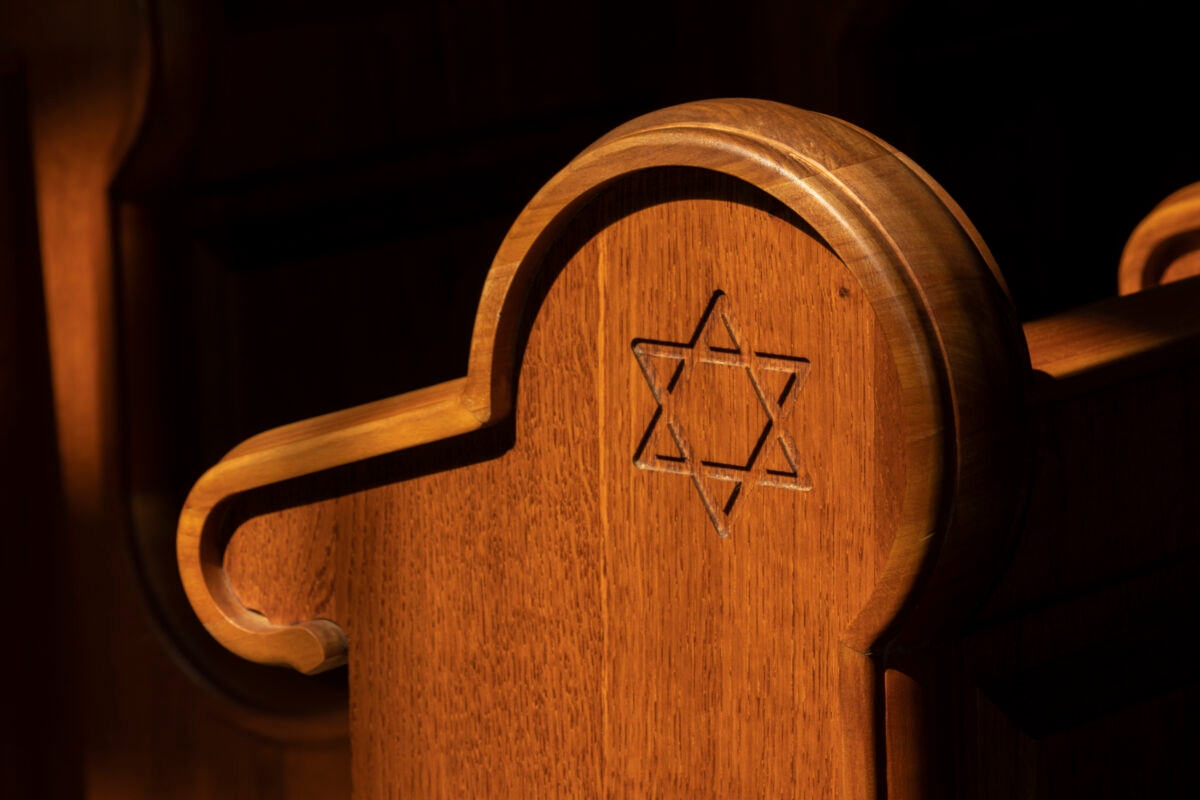 Old renovated Synagogue interior in Mad, Tokaj region, Hungary