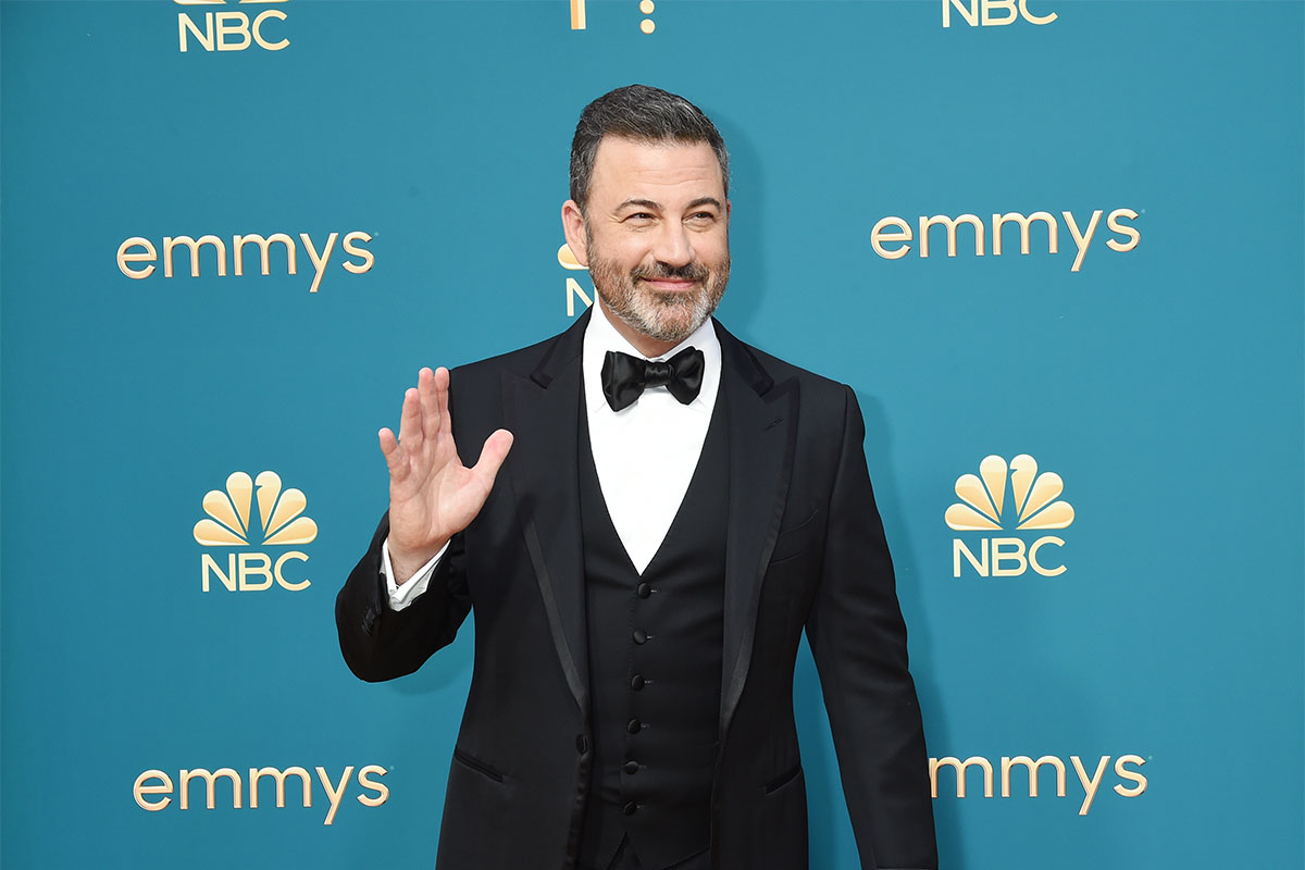 Jimmy Kimmel at the 74th Primetime Emmy Awards held at Microsoft Theater on September 12, 2022 in Los Angeles, California.