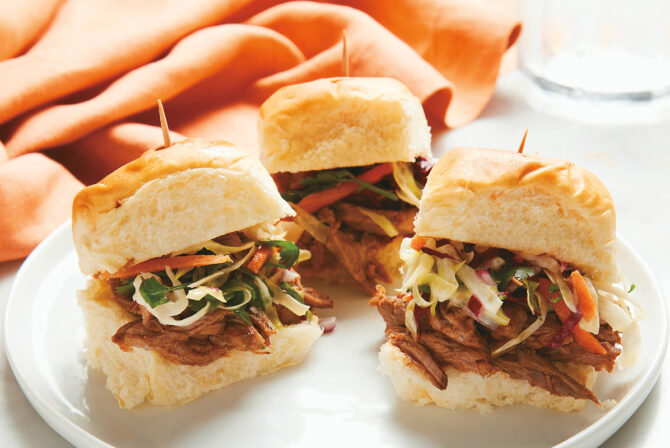 Quick & Easy Smoked Barbecue Brisket Sliders