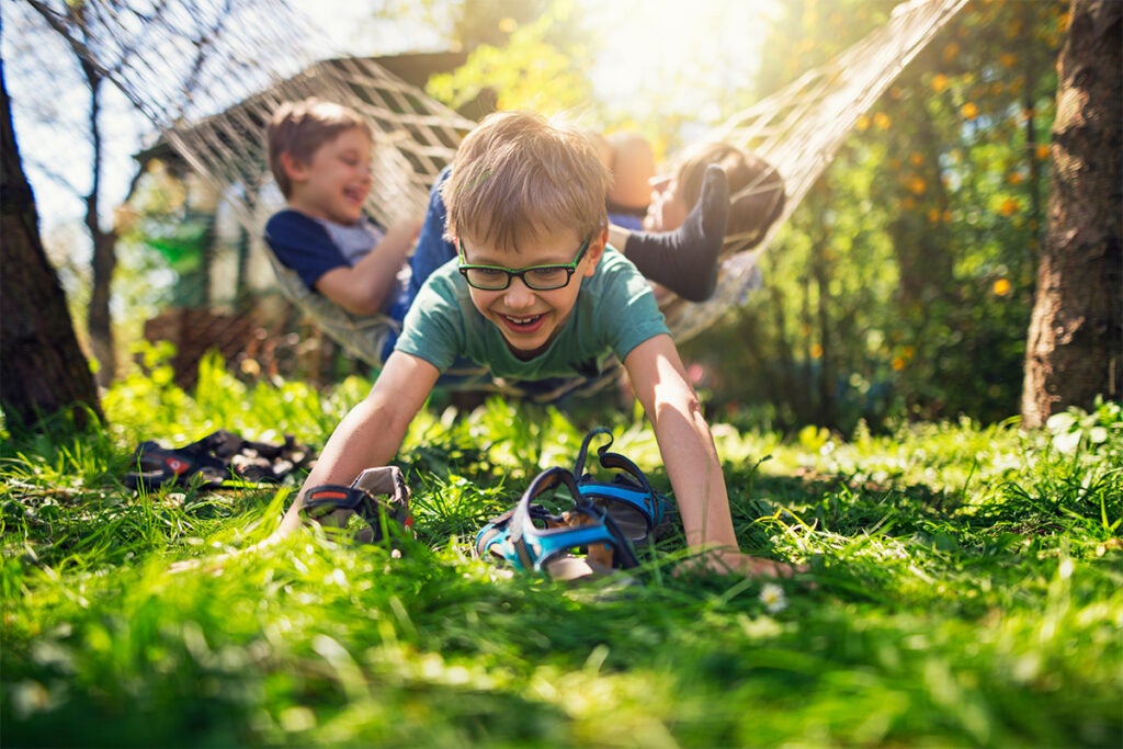 little boys playing