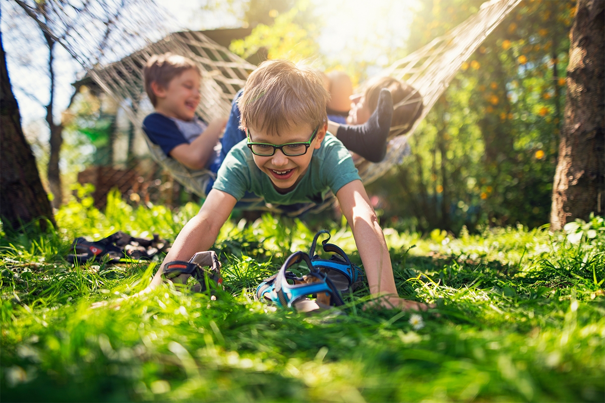 little boys playing