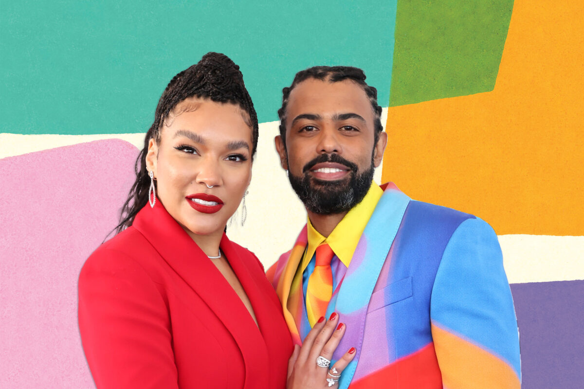 SANTA MONICA, CALIFORNIA - MARCH 06: (L-R) Emmy Raver-Lampman and Daveed Diggs attend the 2022 Film Independent Spirit Awards on March 06, 2022 in Santa Monica, California.