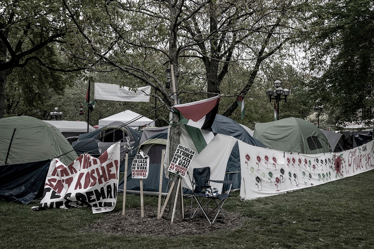 Commencement Ceremony Held At University Of Michigan Amid Ongoing Pro Palestinian Protests On Campus