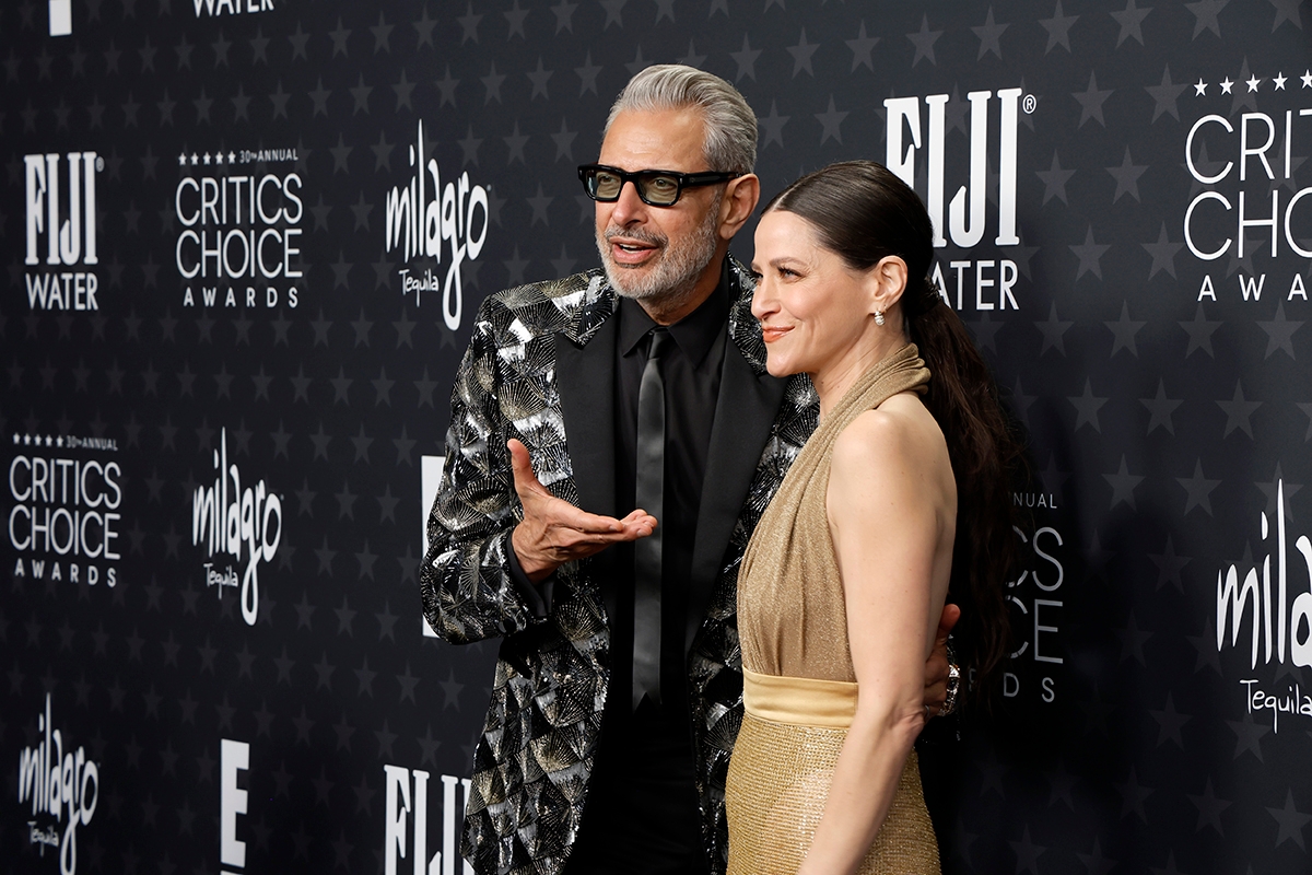Jeff Goldblum and Jackie Tohn at the Critics' Choice Awards