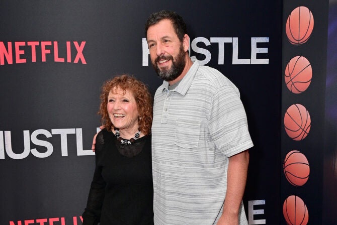 PHILADELPHIA, PENNSYLVANIA - JUNE 07: (L-R) Judy Sandler and Adam Sandler attend Netflix's "Hustle" Philadelphia special screening at Philadelphia Film Center on June 07, 2022 in Philadelphia, Pennsylvania.