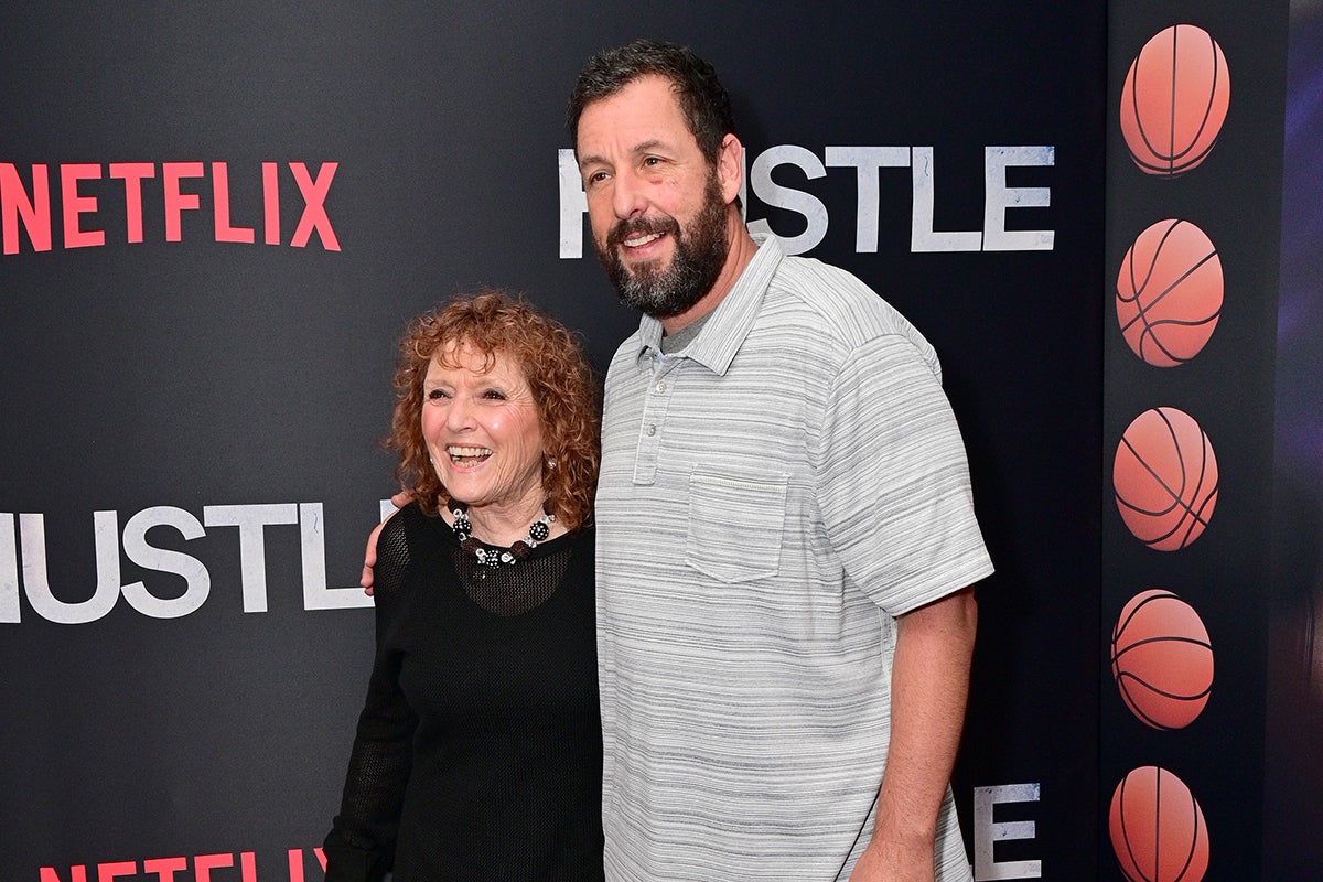 PHILADELPHIA, PENNSYLVANIA - JUNE 07: (L-R) Judy Sandler and Adam Sandler attend Netflix's "Hustle" Philadelphia special screening at Philadelphia Film Center on June 07, 2022 in Philadelphia, Pennsylvania.
