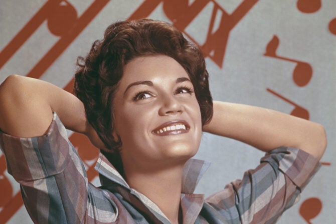 American pop singer Connie Francis, circa 1960.