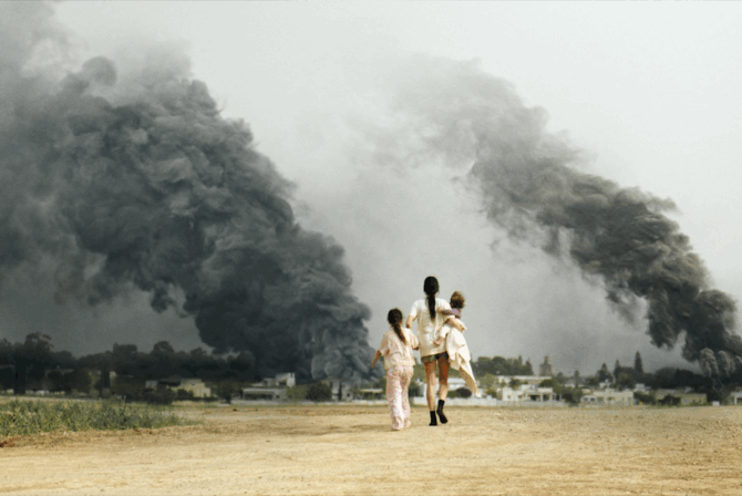 Still from "Red Alert," a show about the events of October 7.